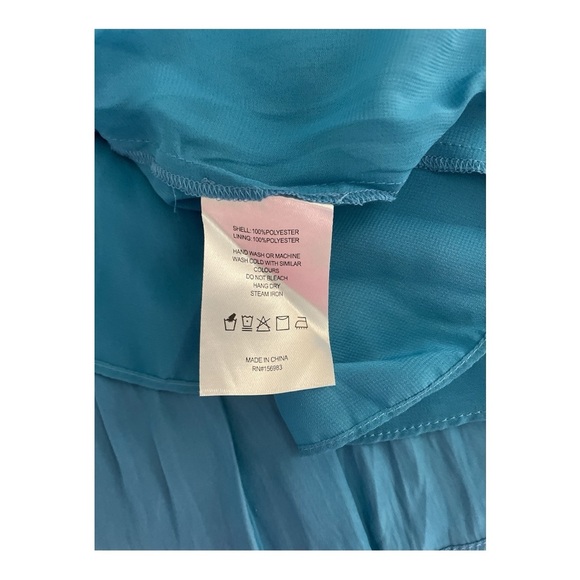 NWT Evereve Maia Mini Dress in Pacific Blue - Picture 6 of 6